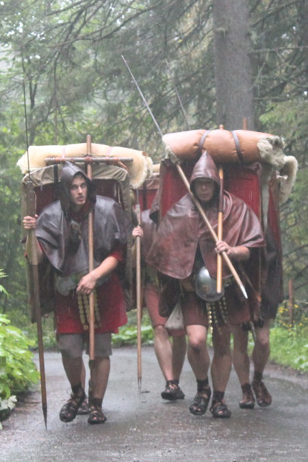 Strömender Regen auf dem Weg zum Obersiezsäss | © I. Roemercohorte Opladen e.V.